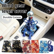 Car Accessories JDM Pattern Style Canvas Samurai Shift Lever Knob Dust Cover Racing Katana Shift Kno