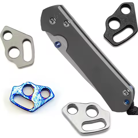 4 Colors Custom Titanium Material Knife Hanging Rope Accessories for genuine Chris Reeve Small Seben