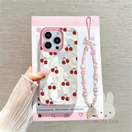GANTUNGAN Jelly 2 In 1 Cherry Shell Pattern HangingTALI Case Vivo Y21D Y05 Y400 V70 Fe V60 Lite Y29 