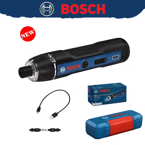 BOSCH GSD4V-5 4V Screwdriver Rechargeable USB-C Compact Design 8 Torque Settings LED Worklight Dual 