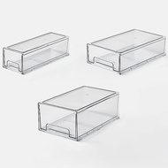 WEILIANG Makeup Organizer Box Stackable Drawer Storage Desk Medicine Pill Box Fridge Organiser