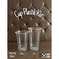 Clear Plastic Cups 50pcs 18oz 22oz Plastic Cup/s