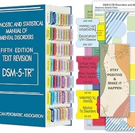 Improved Index Tabs for DSM-5-TR, Color-Coded & Laminated DSM-V-TR Book Tabs, 94 Printed Tabs with 6