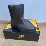 TE2005K-R-09 K2 Safety Shoes (Black, Size 09)
