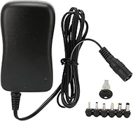 SY8 Multi-Function 30W Universal Power Adapter with USB Port 3V / 4.5V / 5V / 6V / 7.5V / 9V / 12V Voltage Adjustable Power Adapter 100-240V with 6 DC TIP for Home Electronic Equipment/Router(US)