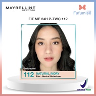 MAYBELLINE Fit Me Matte + Poreless Powder Foundation 24H Oil Control SPF 44 / PA++++ | Bedak | Two W