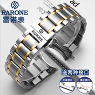 Solid Stainless Steel Watch Band 19mm 21mm Butterfly Clasp Bracelet Unisex Metal Watch Strap Replace