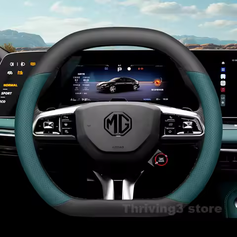 Leather Car Steering Wheel Cover For ALL NEW MG7 MG 4 xpower ZS Hybrid MG4 EV HS 2024 2025 Auto inte