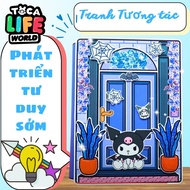 Ngôi nhà của bé Kuromi House In Quiet Book đồ chơi DIY cho bé gái