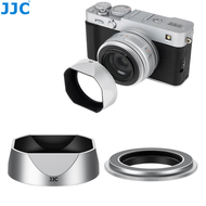 JJC Metal Square Lens Hood Use For FUJI Fujifilm XF 23mm F2.8 R WRFUJI. XF 27mm F2.8 R WR and XF 27m