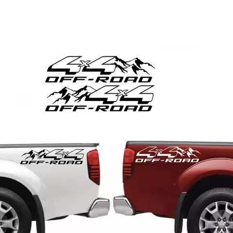 Modern 2pcs Offroad 4X4 RAM 1500 F150 Truck Car Sticker Decal for Bumper Bedside Tailgate Auto Vehic