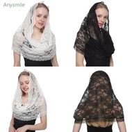 ANYS Latin Mass Headscarf Veil for Women Catholic Church Mantilla Veil Head Covering Mass Veil Tulle