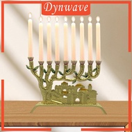 [Dynwave] 9 Branch Candle Holder Menorah Candle Stand for Celebration Festival Events