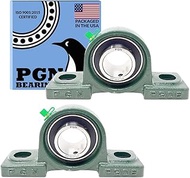 PGN - UCP206-20 Pillow Block Mounted Ball Bearing - 1-1/4" Bore - Solid Cast Iron Base - Self Aligni