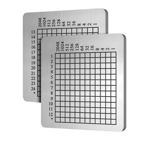 Metal Backup for Seed Phrase – Encrypted Cold Wallet, BIP39 Recovery Words Safely Stored as Dot Map