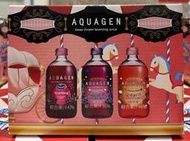 美兒小舖COSTCO好市多線上代購～AQUAGEN 果漾三重奏氣泡飲組(330mlx9瓶)玻璃瓶