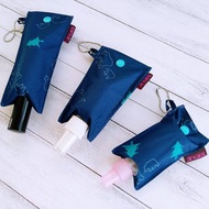 北極熊母子複合防水食物布 隨身酒精包 潔手液收納包