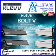 (ALLSTARS : RAM PROMO) KLEVV BOLT V 64GB (2x32GB) DDR5 6000MHz CL30 RAM Kit (Warranty Ltd Lifetime w
