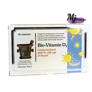 Pharma Nord Bio-D3 Cholecalciferol Vitamin D3 800IU 40S Strip/80s Box