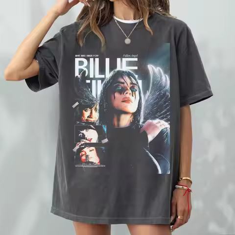 Billie Eilish Shirt Billie Eilish Guts Tour Shirt Billie Eilish Fan Gift Graphic Short Sleeve Shirt 