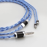 Auidocrast 7N หูฟัง OCC Litz หูฟังชุบเงินอัพเกรดสายสำหรับ Sennheiser IE300/600/900