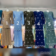 Baju kurung moden sulam tenun