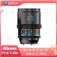 SIRUI 40mm T1.8 1.33x S35 APS-C Auto Focus Large Aperture Widening Movie Lens Wide Angle Lens For Ca