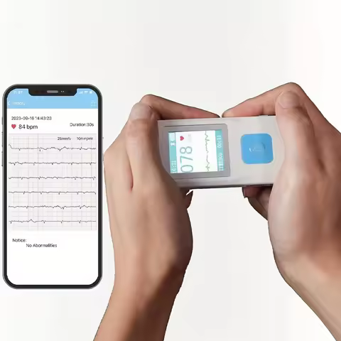 ECG Monitor Portable EKG Monitor PM10 Heart Rate Beat LCD Bluetooth APP Analyze with iOS/Android Ele