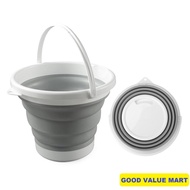SG Home Mall Collapsible Foldable Pail Bucket - 5L 10L / Kitchen / Bathroom / Car wash / fishing / F