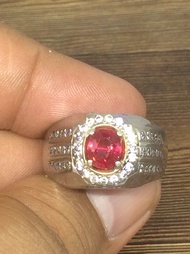 Natural Ruby memo Avian Noor ring perak