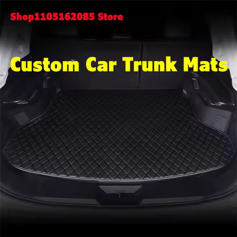 Custom Car Trunk Mats For Genesis GV70 2020 2021 2022 2023 2024 2025 2026 2027 Leather Cargo Liner F