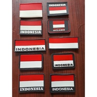 INDONESIAN FLAG RUBBER PATCH FLAG RUBBER EMBLEM