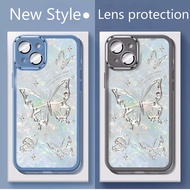butterfly for vivo Y18 V30E V30 Pro Y03 Y100 5G X100 Pro Y27s Y27 Y17s Y36 Y02t Y78 V29 V27e Phone Case Lens Protective Film Hard Bumper Phone Case