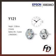 Seiko Y121E / H4 / H7 Epson Quartz Watch Machine Movement (Made in Japan) Replacement Parts Engine J