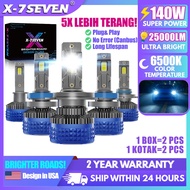 X-7SEVEN 2 Year Warranty Ultra Pro H4 H11 LED Headlight Bulb 9005 HB4 25000LM 5 Times Brighter 2PCS