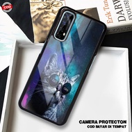 HP HS31 Case Realme 7 - 7 Pro Softcase Glass Kaca - Hardcase 2D Glossy - Protective Phone Case Lates