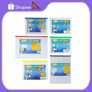 Butterfly PVC Plastic Zipper Bag Size A3-A6