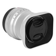 鏡頭遮光罩適用適用於富士XF 35mm f2 遮光罩XF 23mm F2龍鏡頭 配金屬方形蓋
