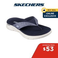 Skechers Online Exclusive Women On-The-GO GOwalk Flex Sunlit Sandals - 141401-NVY Contoured Goga Mat Footbed 50% Live