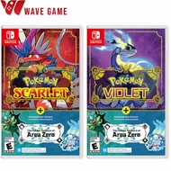 nintendo switch pokemon scarlet &amp; violet + the hidden treasure of area zero dlc bundle ( english asia )