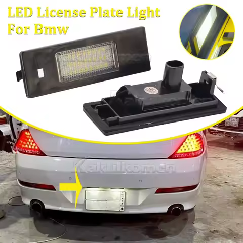 LED License Number Plate Lamp Car Light No Error for BMW 1 Series E81 E87 E63 E64 M6 E85 E86 Z4 F12 