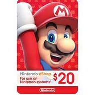 Nintendo Switch eshop Prepaid Card $20 USD20 20 Gift Card Wallet Code