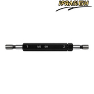 IPRASI6H Thread Plug Gauge, 6H Tolerance Steel Material Double Ends Thread Gauge, Durable M5x0.8 Bla
