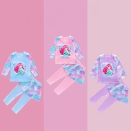 【Uhome】Mermaid Swimming Suit Kids Girl 2 Piece Swimsuit Muslimah Swimwear | Baju Renang Budak Peremp