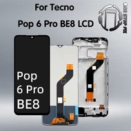 For Tecno Pop 6 Pro BE8 LCD  Display Touch Panel Screen Digitizer With Frame Assembly
