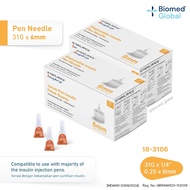 Insulin Pen Needle/Jarum Pen Insulin/胰岛素笔注射针, 31G x 6mm, 100 Pieces/Box (TWIN PACK) - 2 boxes