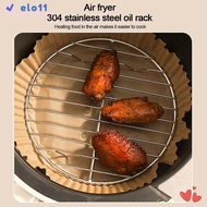 ELO Air Fryer Rack, With Foot Round Square Cooking Rack, Durable Thicken 304 Stainless Steel Grid Gr