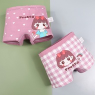 LJMOFA 4PCS/box 9-11Y Girl Babygirl Kids Underwear Cotton Safety Antibiosis Innerwear Girl Princess
