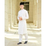 Baju Melayu Bakh by Qamraa Slim Fit Baju Nikah Tunang Zip Tepi Wudhu Friendly Poket Seluar Material 