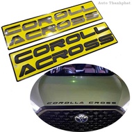 Beautiful embossed 3D Corolla Cross lettering stickers to decorate Corolla Cross 2020